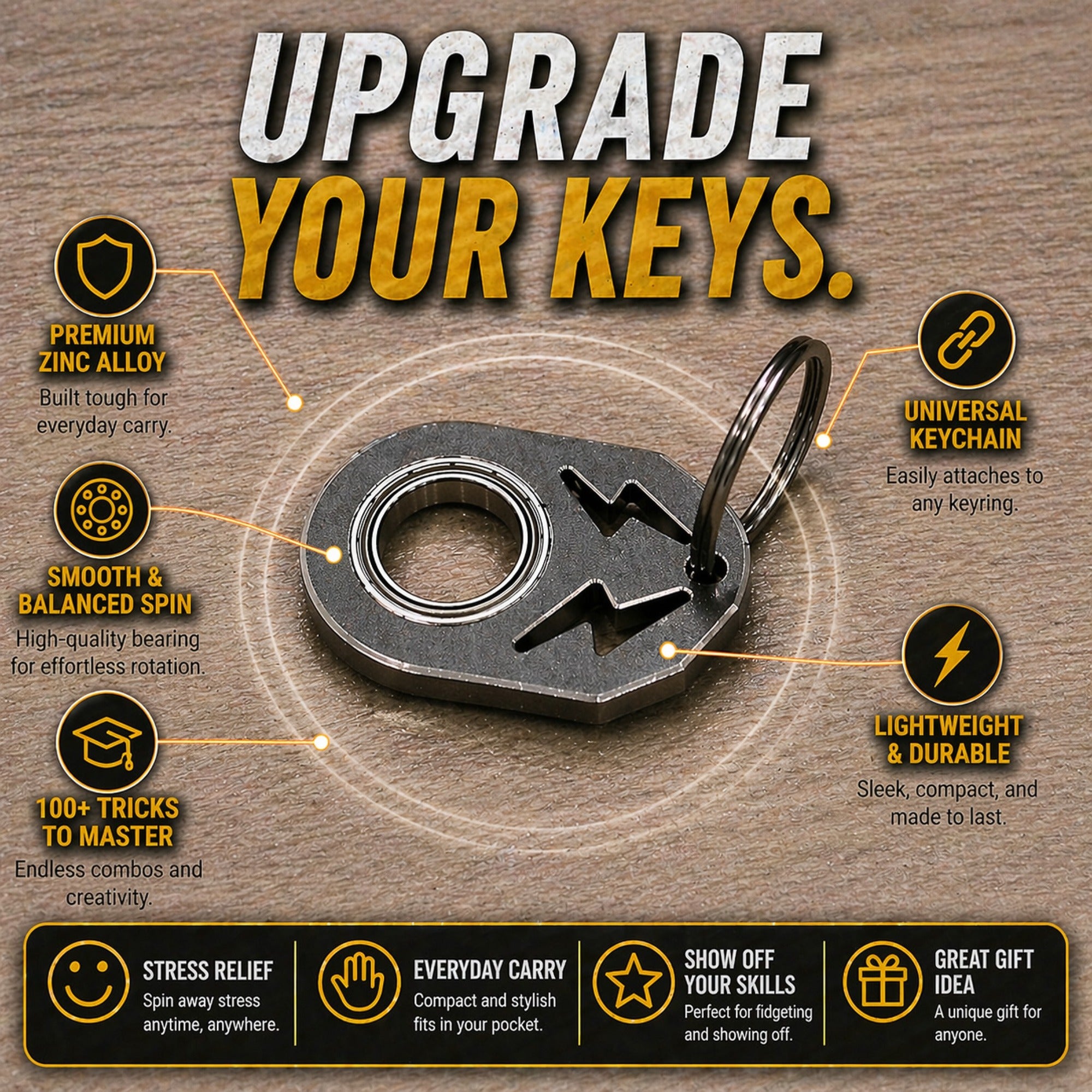 Key Spinner Keychain